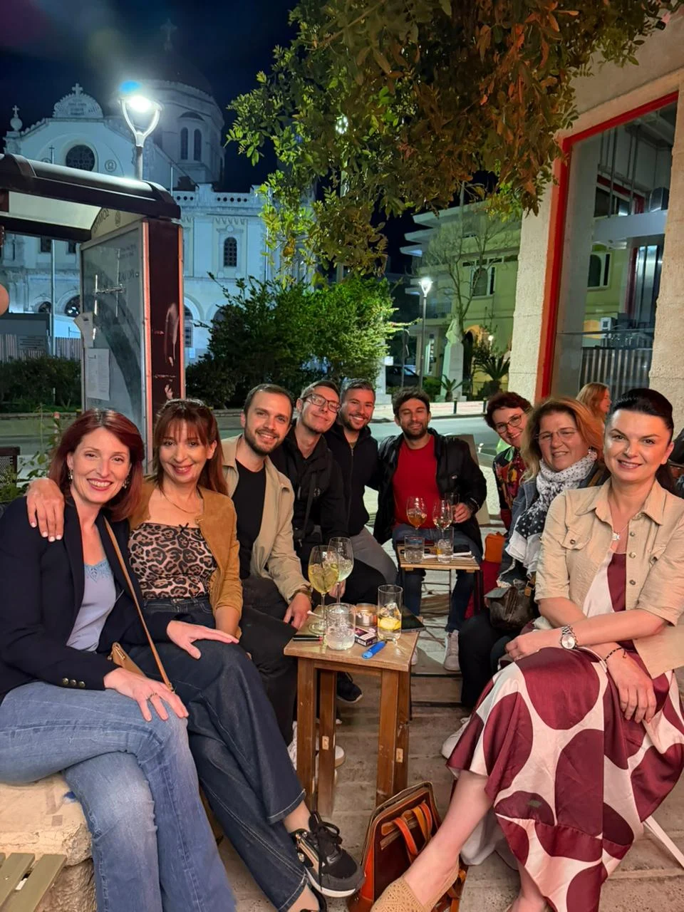 Un momento conviviale tra i partecipanti — Creta, Grecia