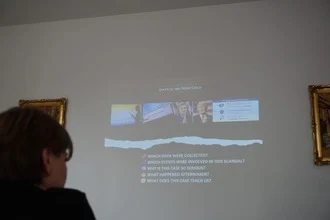 Presentazione proiettata durante il corso — Bucarest, Romania